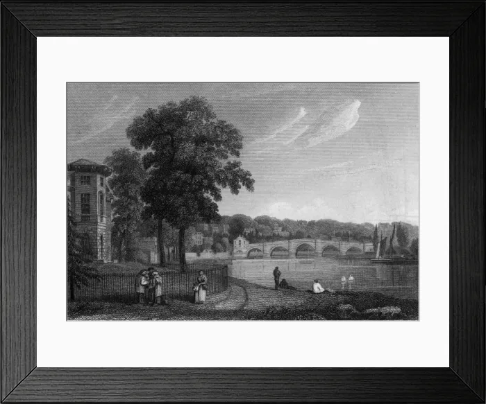 Framed Print : Richmond Bridge, Surrey Framed Print : Richmond Bridge, Surrey