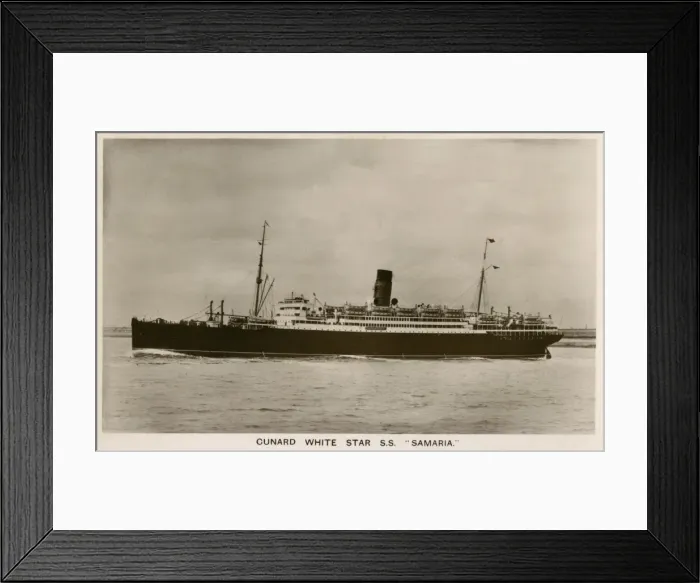 Framed Print : Steamship Samaria Framed Print : Steamship Samaria