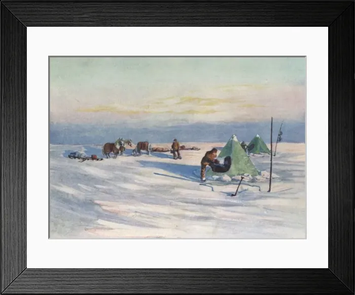 Framed Print : Shackleton on Ice Framed Print : Shackleton on Ice