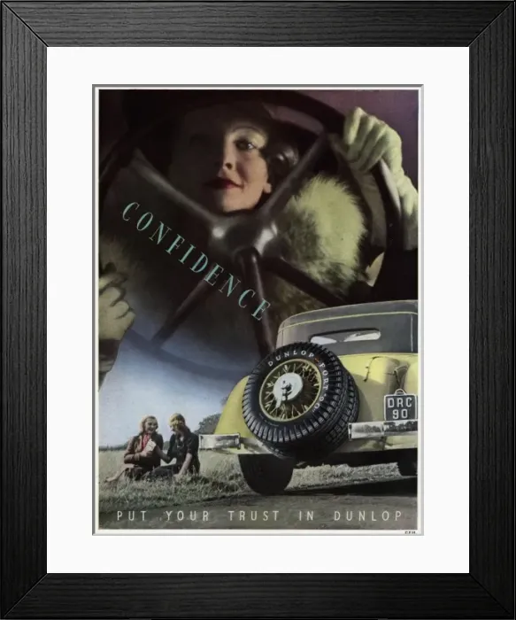 Framed Print : Confidence put your trust in Dunlop Framed Print : Confidence put your trust in Dunlop