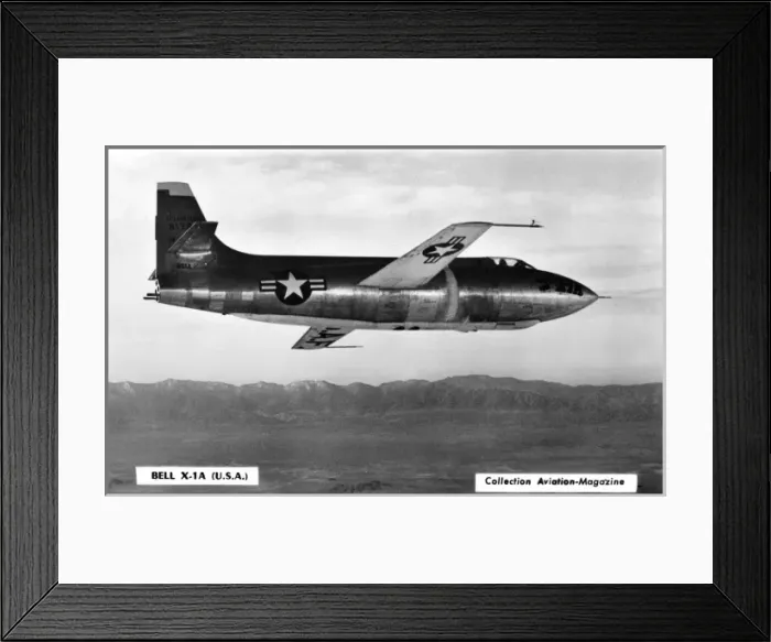 Framed Print : BELL X-1A. American jet fighter which will break speed records Date: circa 1950 Framed Print : BELL X-1A. American jet fighter which will break speed records Date: circa 1950