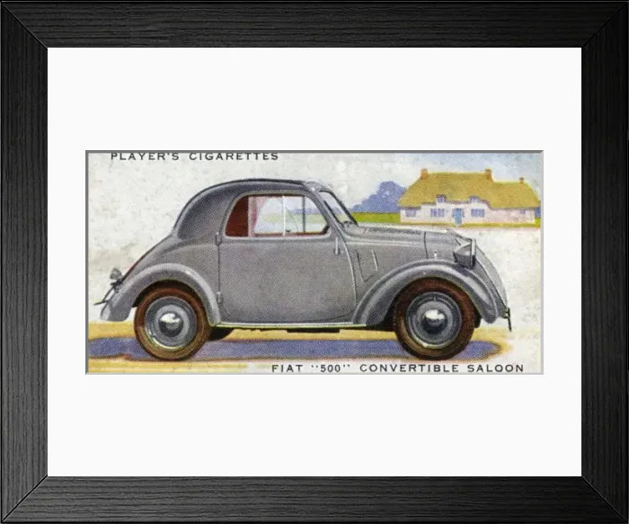 Framed Print : FIAT 500. Usefully compact for the crowded streets of Milano Framed Print : FIAT 500. Usefully compact for the crowded streets of Milano