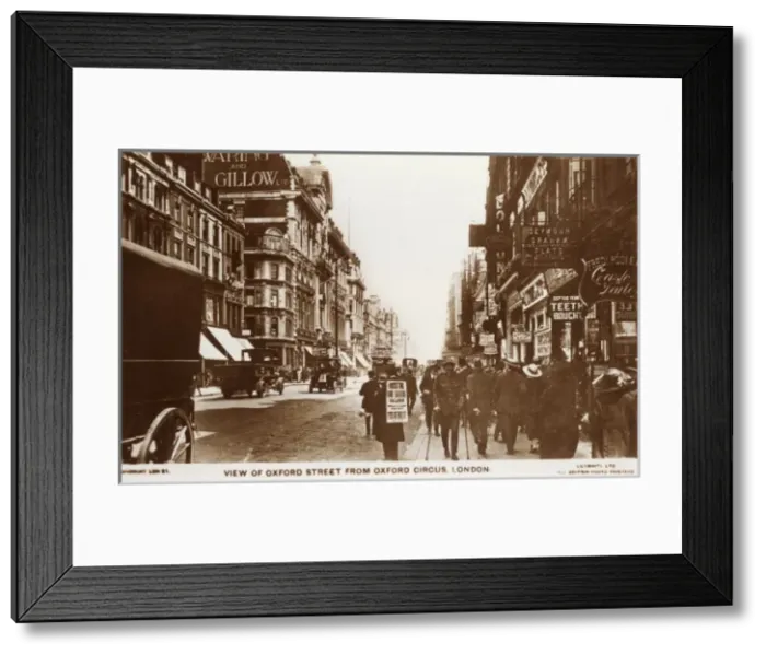 Framed Print : Oxford Street 1920S Framed Print : Oxford Street 1920S