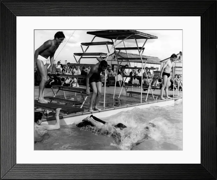 Framed Print : Boys Swimming Framed Print : Boys Swimming