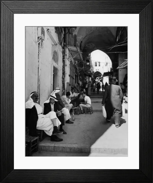 Framed Print : Jerusalem Street Scene