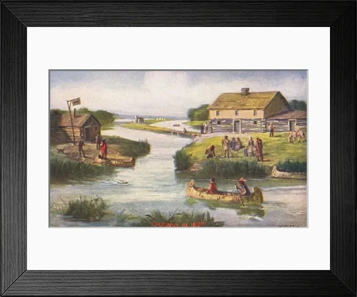 Framed Print : Chicago in 1833 Framed Print : Chicago in 1833