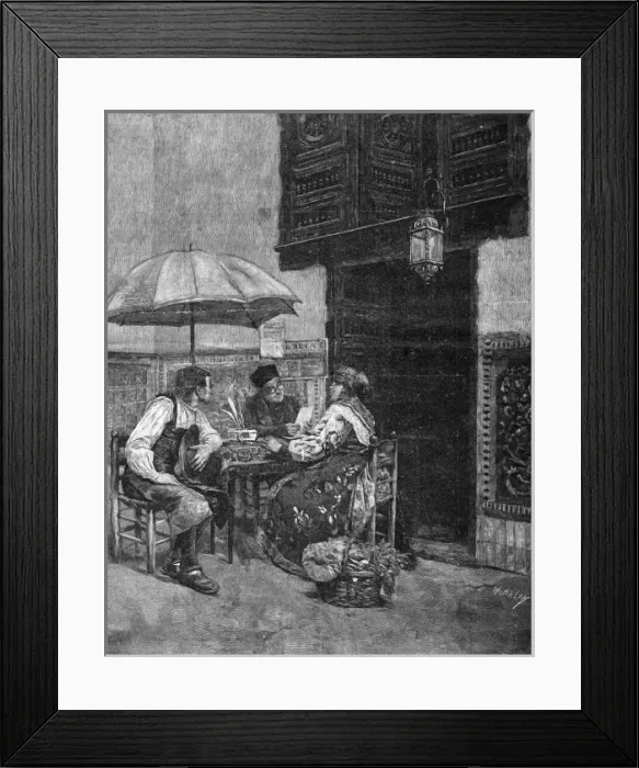 Framed Print : Letter Writer Spain Framed Print : Letter Writer Spain