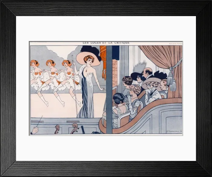 Framed Print : Theatre from a Box 1909 Framed Print : Theatre from a Box 1909