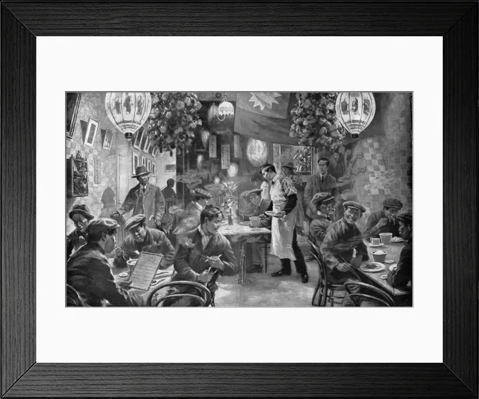 Framed Print : Where to eat dinner with chopsticks a la chinoise Framed Print : Where to eat dinner with chopsticks a la chinoise