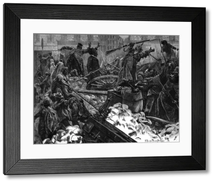 Framed Print : Street Barricades Framed Print : Street Barricades