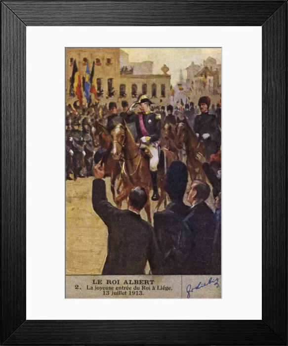 Framed Print : Albert I at Liege Framed Print : Albert I at Liege