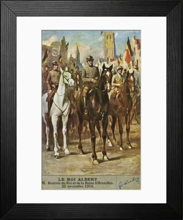 Framed Print : Albert I at Brussels Framed Print : Albert I at Brussels
