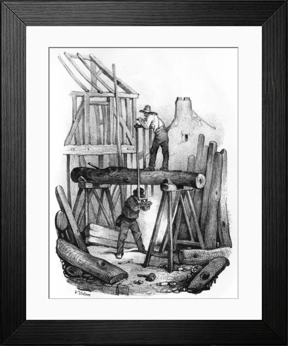 Framed Print : French Saw Mill Framed Print : French Saw Mill
