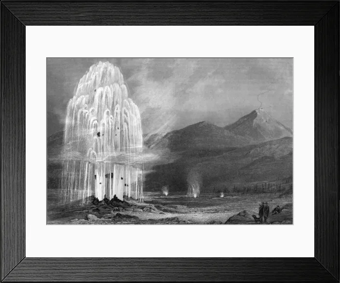 Framed Print : Geyser, Iceland Framed Print : Geyser, Iceland