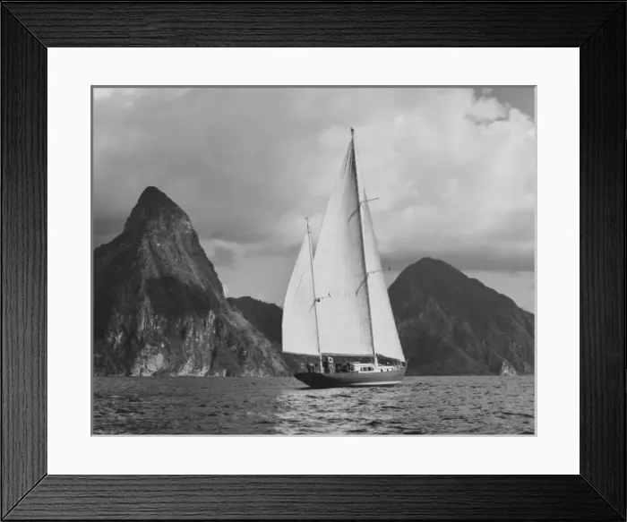 Framed Print : West Indies Yacht Framed Print : West Indies Yacht