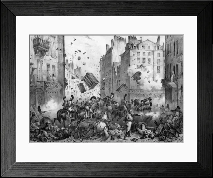 Framed Print : Attack on Barricade Framed Print : Attack on Barricade