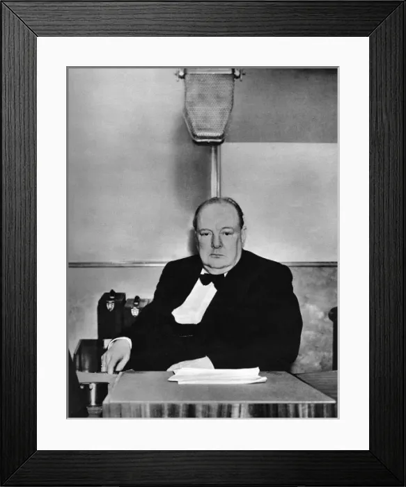 Framed Print : Winston Churchill Framed Print : Winston Churchill