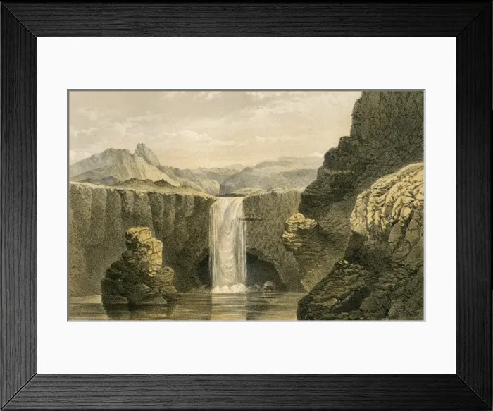 Framed Print : Waterfall, Siberia Framed Print : Waterfall, Siberia