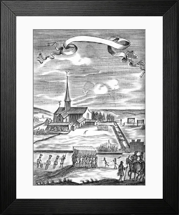 Framed Print : Anabaptists Attacked Framed Print : Anabaptists Attacked