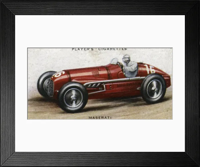 Framed Print : Maserati Racing Car Framed Print : Maserati Racing Car