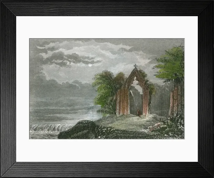 Framed Print : KIRKSTALL PRIORY, Yorkshire Framed Print : KIRKSTALL PRIORY, Yorkshire