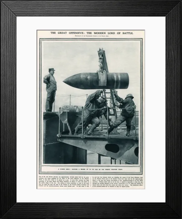 Framed Print : The Great offensive: The modern Lord of battle Framed Print : The Great offensive: The modern Lord of battle