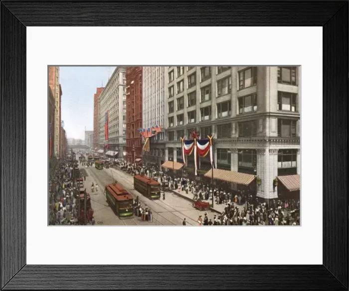Framed Print : Chicago State Street Framed Print : Chicago State Street