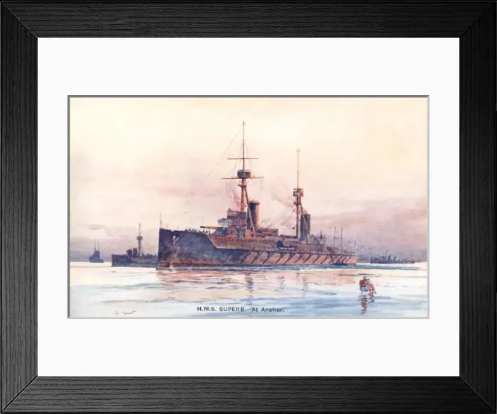 Framed Print : HMS SUPERB Framed Print : HMS SUPERB