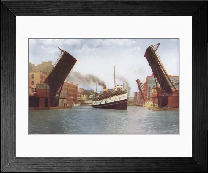 Framed Print : Chicago Bridge Framed Print : Chicago Bridge