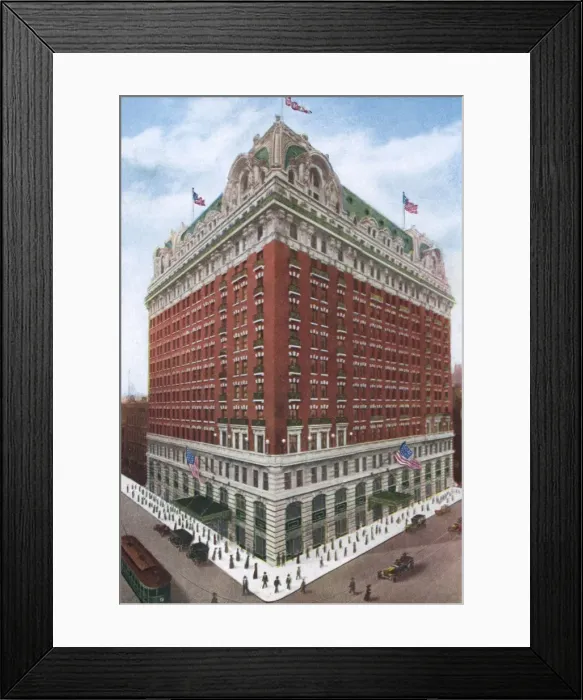 Framed Print : Hotel Sherman Chicago Framed Print : Hotel Sherman Chicago