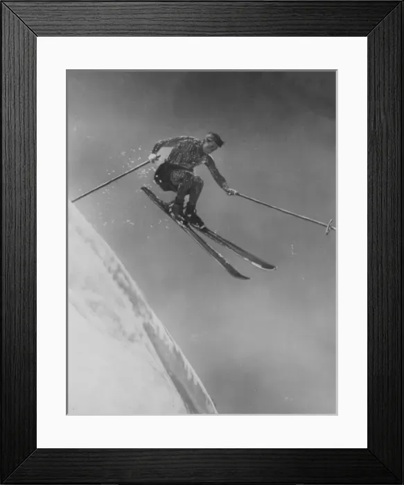 Framed Print : Athletic Skier Framed Print : Athletic Skier