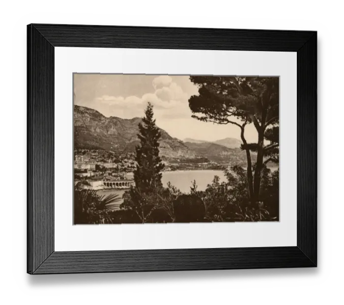Framed Print : Monte Carlo View Framed Print : Monte Carlo View