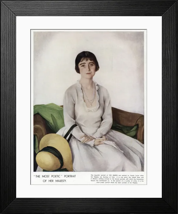 Framed Print : Queen Elizabeth consort 1937 Framed Print : Queen Elizabeth consort 1937