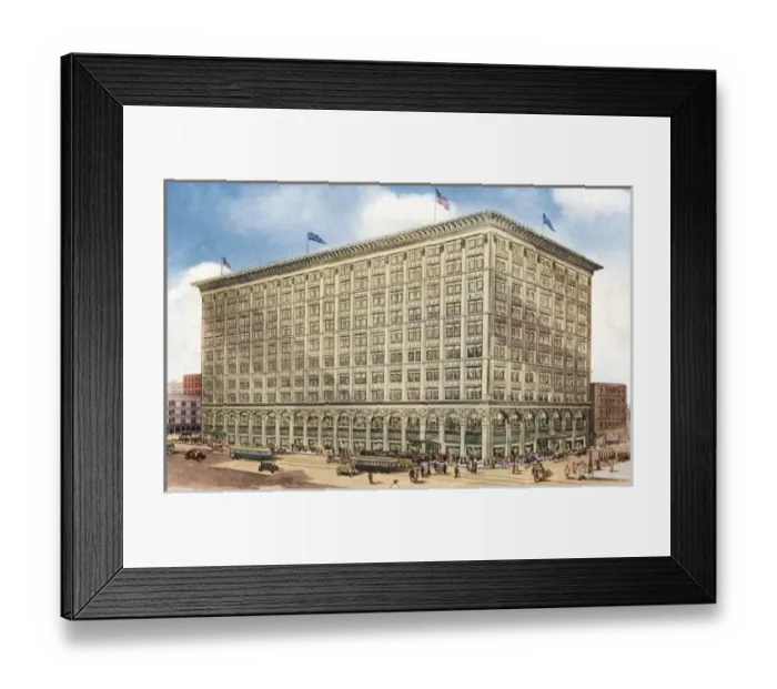 Framed Print : Chicago Department Store Framed Print : Chicago Department Store
