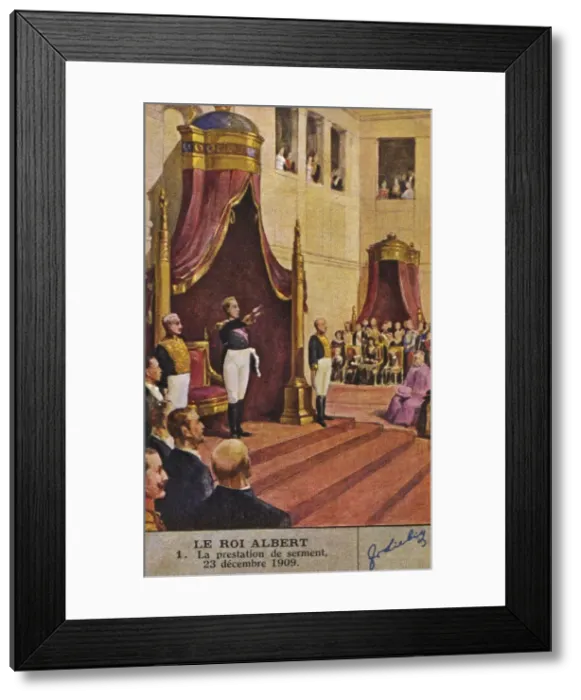 Framed Print : Albert I Takes Oath Framed Print : Albert I Takes Oath
