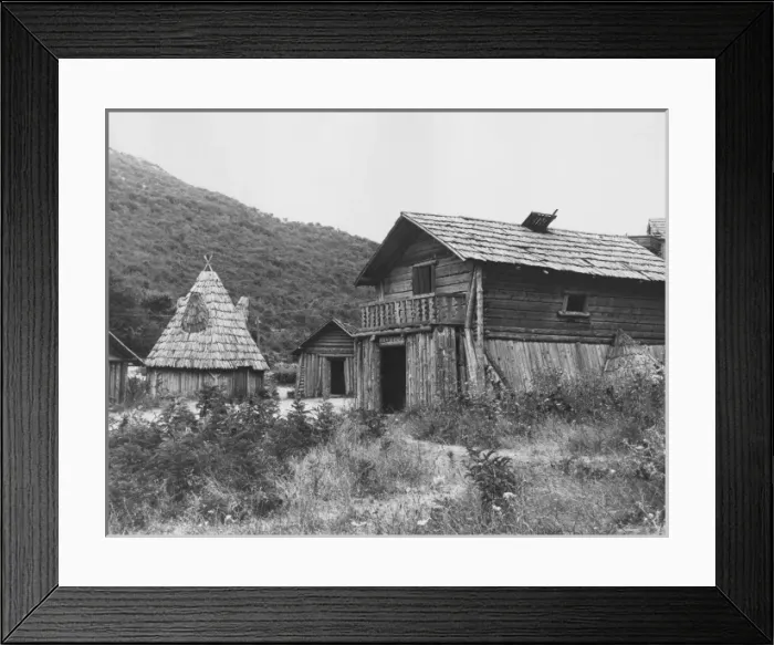 Framed Print : Norwegian Houses Framed Print : Norwegian Houses