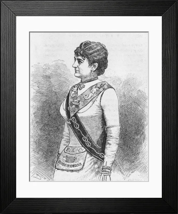 Framed Print : Female Mason - 5 Framed Print : Female Mason - 5