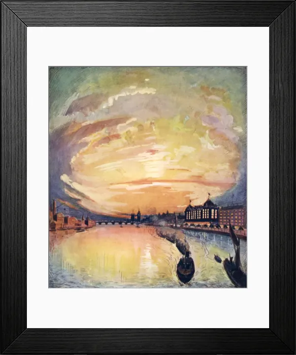 Framed Print : Thames at Eventide