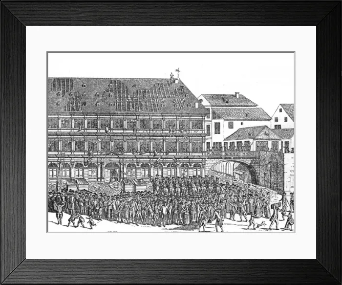Framed Print : Strasbourg Riots Framed Print : Strasbourg Riots