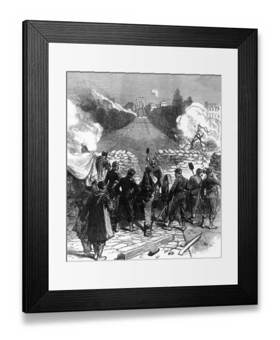 Framed Print : Communards Attacked Framed Print : Communards Attacked