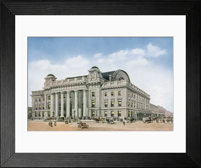 Framed Print : Chicago Railway Station Framed Print : Chicago Railway Station