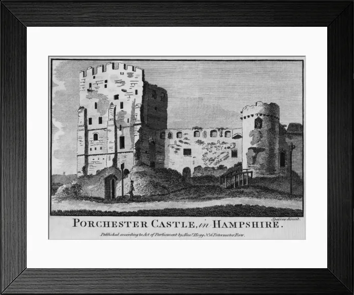 Framed Print : PORCHESTER CASTLE, Hampshire Framed Print : PORCHESTER CASTLE, Hampshire
