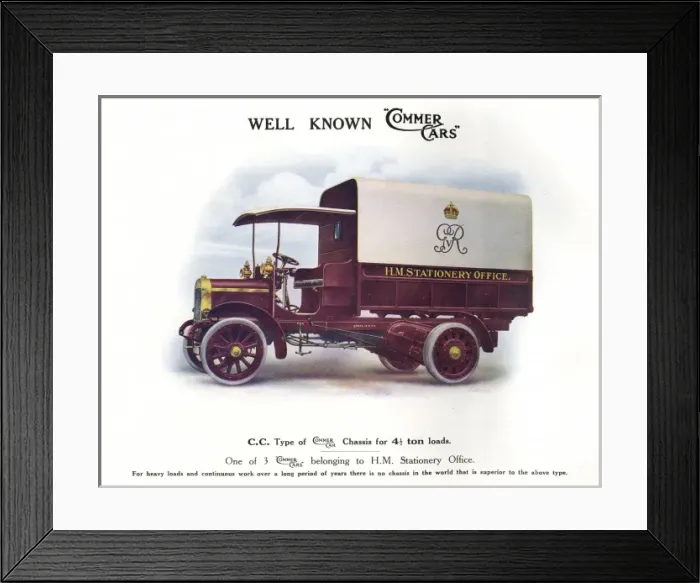 Framed Print : COMMER VAN 1914 - 2 Framed Print : COMMER VAN 1914 - 2