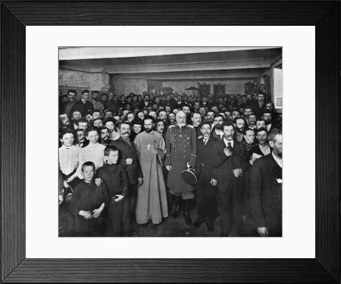 Framed Print : Father Gapon, the leader of the Red Sunday strike movement Framed Print : Father Gapon, the leader of the Red Sunday strike movement