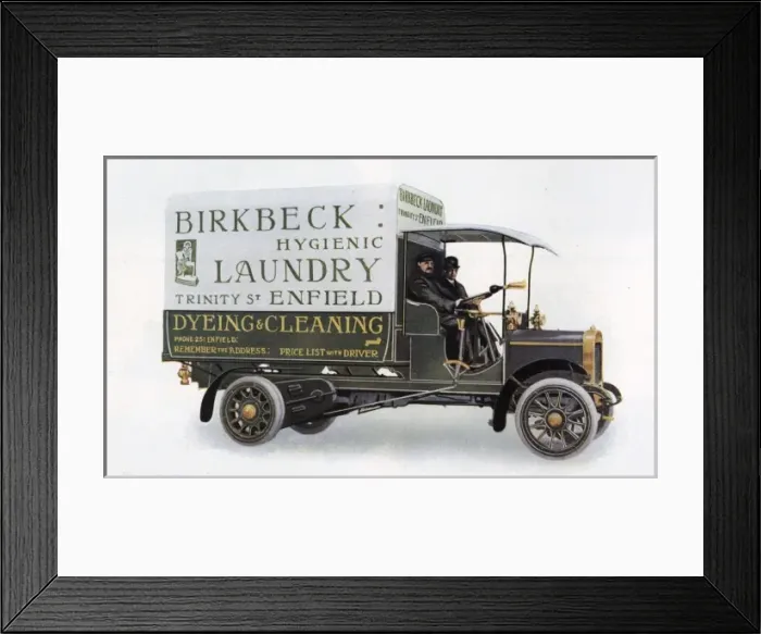 Framed Print : Commer Laundfry Van Framed Print : Commer Laundfry Van