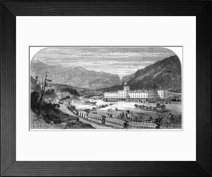 Framed Print : Fabyan House Nh Framed Print : Fabyan House Nh