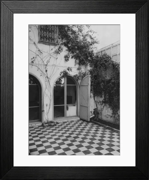 Framed Print : Tunisian Patio Framed Print : Tunisian Patio