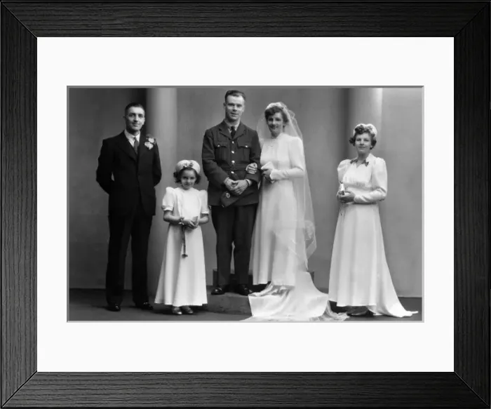 Framed Print : Wedding group photograph Framed Print : Wedding group photograph