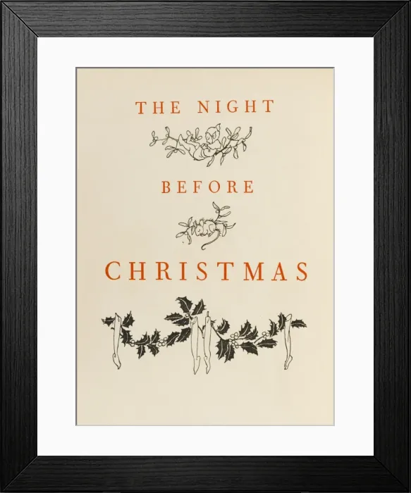 Framed Print : Night before Christmas