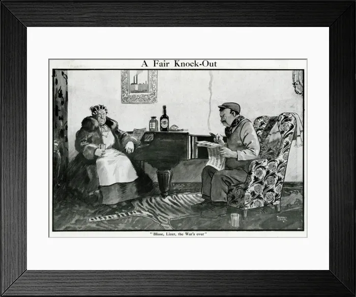 Framed Print : A fair knock-out Framed Print : A fair knock-out